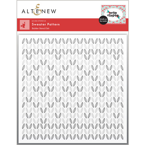 Altenew - Builder Stencil - 2 in 1 Set - Sweater Pattern