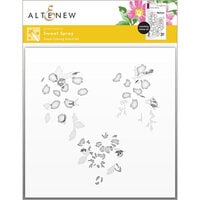 Altenew - Simple Coloring Stencil - 2 in 1 Set - Sweet Spray
