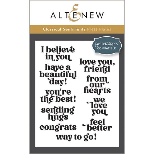 Altenew - Press Plates - Classical Sentiments