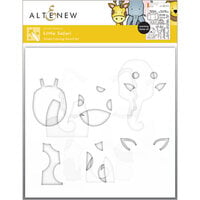 Altenew - Simple Coloring Stencil - 4 in 1 Set - Little Safari