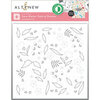 Altenew - Layering Stencil - 4 in 1 Set - Zero-Waste Field of Flowers