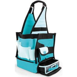 All My Memories - Tote-ally Cool On-The-Go Craft Bag - Sea Foam Blue and Black, CLEARANCE