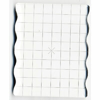 Apple Pie Memories - Acrylic Stamping Block -  4 x 5 Inch - With Finger Grips and Alignment Grid