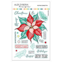 image of Alex Syberia Designs - Dies - Festive Poinsettia