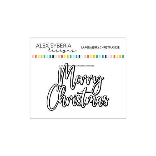 Alex Syberia Designs - Dies - Large Merry Christmas
