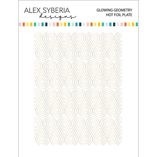 Alex Syberia Designs - Hot Foil Plate - Glowing Geometry