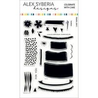 Alex Syberia Designs - Clear Photopolymer Stamps - Celebrate with Cake