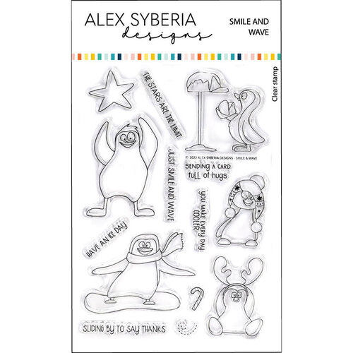 Alex Syberia Designs - Clear Photopolymer Stamps - Smile And Wave