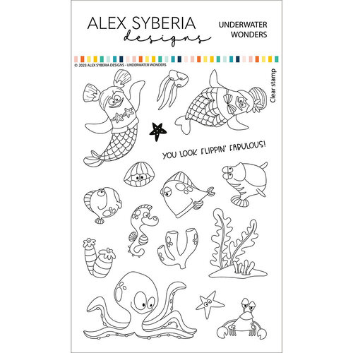 Alex Syberia Designs - Clear Photopolymer Stamps - Underwater Wonders