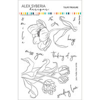 Alex Syberia Designs - Clear Photopolymer Stamps - Tulips Treasure