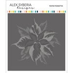 Alex Syberia Designs - Stencils - Festive Poinsettia
