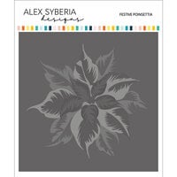 image of Alex Syberia Designs - Stencils - Festive Poinsettia