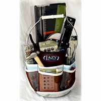 Across The Street - Lazy Scrapper Organizer - Blue and Brown, CLEARANCE