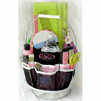 Across The Street - Lazy Scrapper Organizer - Pink and Black, CLEARANCE