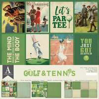 Authentique Paper - All-Star Collection - 12 x 12 Collection Pack - Golf and Tennis