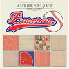 Authentique Paper - All Star Collection - 6 x 6 Paper Pad - Baseball