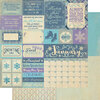 Authentique Paper - Calendar Collection - 12 x 12 Double Sided Paper - January Sentiments