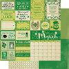 Authentique Paper - Calendar Collection - 12 x 12 Double Sided Paper - March Sentiments