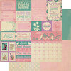 Authentique Paper - Calendar Collection - 12 x 12 Double Sided Paper - April Sentiments