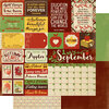 Authentique Paper - Calendar Collection - 12 x 12 Double Sided Paper - September Sentiments