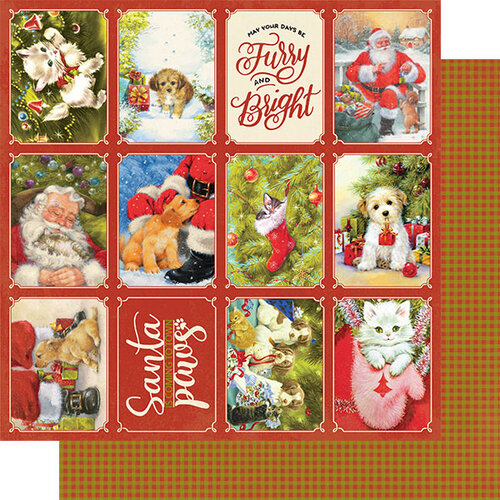 Authentique Paper - Christmas Greetings Collection - 12 x 12 Double Sided Paper - Number One