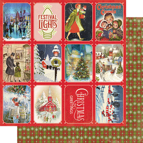 Authentique Paper - Christmas Greetings Collection - 12 x 12 Double Sided Paper - Number Three