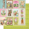 Authentique Paper - Cottontail Collection - 12 x 12 Double Sided Paper - Number Eight