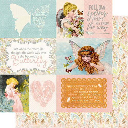 Authentique Paper - Dreamy Collection - 12 x 12 Double-Sided Paper - Number Six