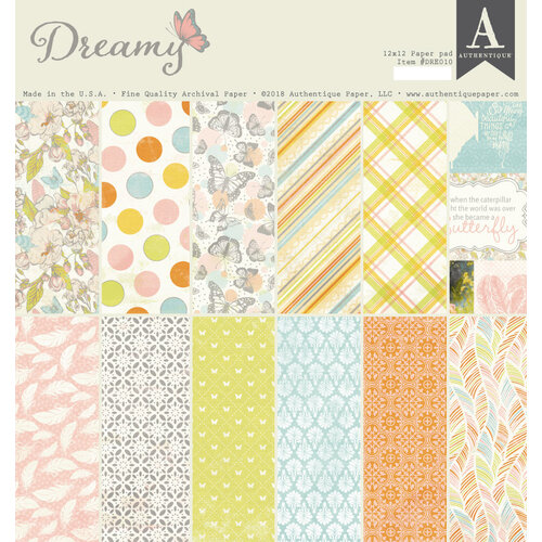 Authentique Paper - Dreamy Collection - 12 x 12 Double-Sided Paper Pad