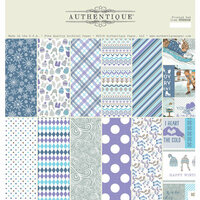 Authentique Paper - Frosted Collection - 12 x 12 Double-Sided Paper Pad