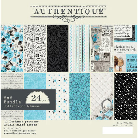 Authentique Paper - Glamour Collection - 6 x 6 Paper Pad Bundle