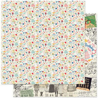 Authentique Paper - Hooray Collection - 12 x 12 Double Sided Paper - Number One