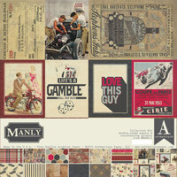 Authentique Paper - Manly Collection - 12 x 12 Collection Kit