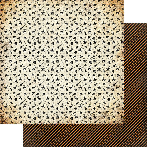 Authentique Paper - Masquerade Collection - 12 x 12 Double Sided Paper - Number Three