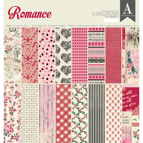 Authentique Paper - Romance Collection - 12 x 12 Collection Kit