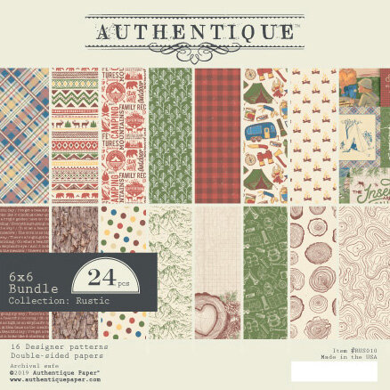 Authentique Paper - Rustic Collection - 6 x 6 Doubled-Sided Paper Pad