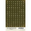 Authentique Paper - Uncommon Collection - Cardstock Stickers - Petite Type Circle Alphabet