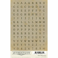 Authentique Paper - Blissful Collection - Cardstock Stickers - Petite Type Circle Alphabet