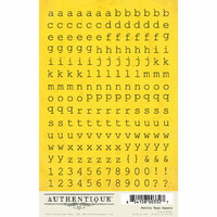 Authentique Paper - Blissful Collection - Cardstock Stickers - Petite Type Square Alphabet