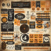 Authentique Paper - Halloween - Twilight Collection - 12 x 12 Cardstock Stickers - Details Two