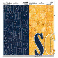 Bisous - Chipboard Letters - Oz Collection, CLEARANCE