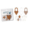 Basically Bare - Basically Embellies - Signature Series - Acrylic Cardboard Chipboard and Felt Pieces - Lovely Locket Set