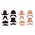 Basically Bare - Basically Embellies - Bare Basics - Chipboard Pieces - Hats and Staches Set