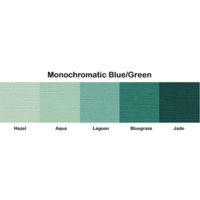 Bazzill Basics - Monochromatic Packs 5.5 x 8.5 - Blue-Green, CLEARANCE