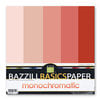 Bazzill Basics - Monochromatic Packs 12 x 12 - Red-Orange, CLEARANCE