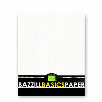 Bazzill Basics - Bulk Cardstock Pack - Orange Peel Texture - 25 Sheets - 8.5x11 White