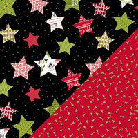 Bazzill Basics - Sweetwater - Countdown to Christmas Collection - 12 x 12 Double Sided Paper - Brightly Shining