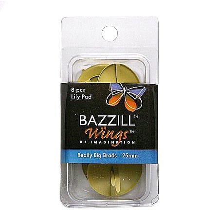 Bazzill Basics - Really Big Brads - 25 mm - Lily Pad, CLEARANCE