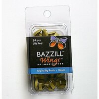 Bazzill Basics - Really Big Brads - 10 mm - Lily Pad, CLEARANCE