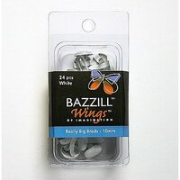 Bazzill Basics - Really Big Brads - 10 mm - White, CLEARANCE